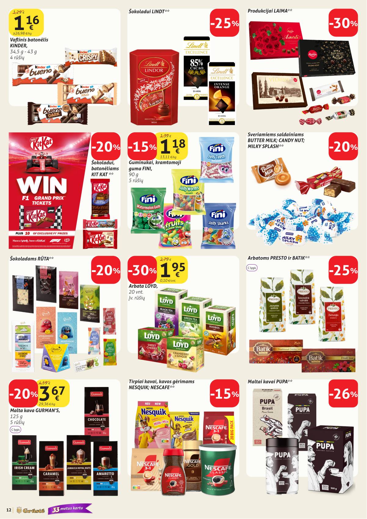 Grūstė - Grūstė akcijų leidinys Nr. 9 | 2026.03.21 - 2026.03.31 12 puslapis