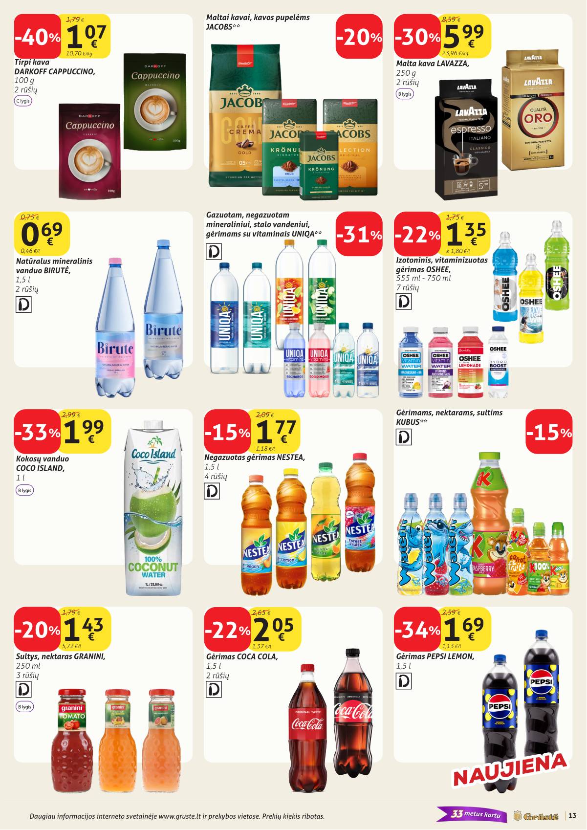 Grūstė - Grūstė akcijų leidinys Nr. 9 | 2026.03.21 - 2026.03.31 13 puslapis