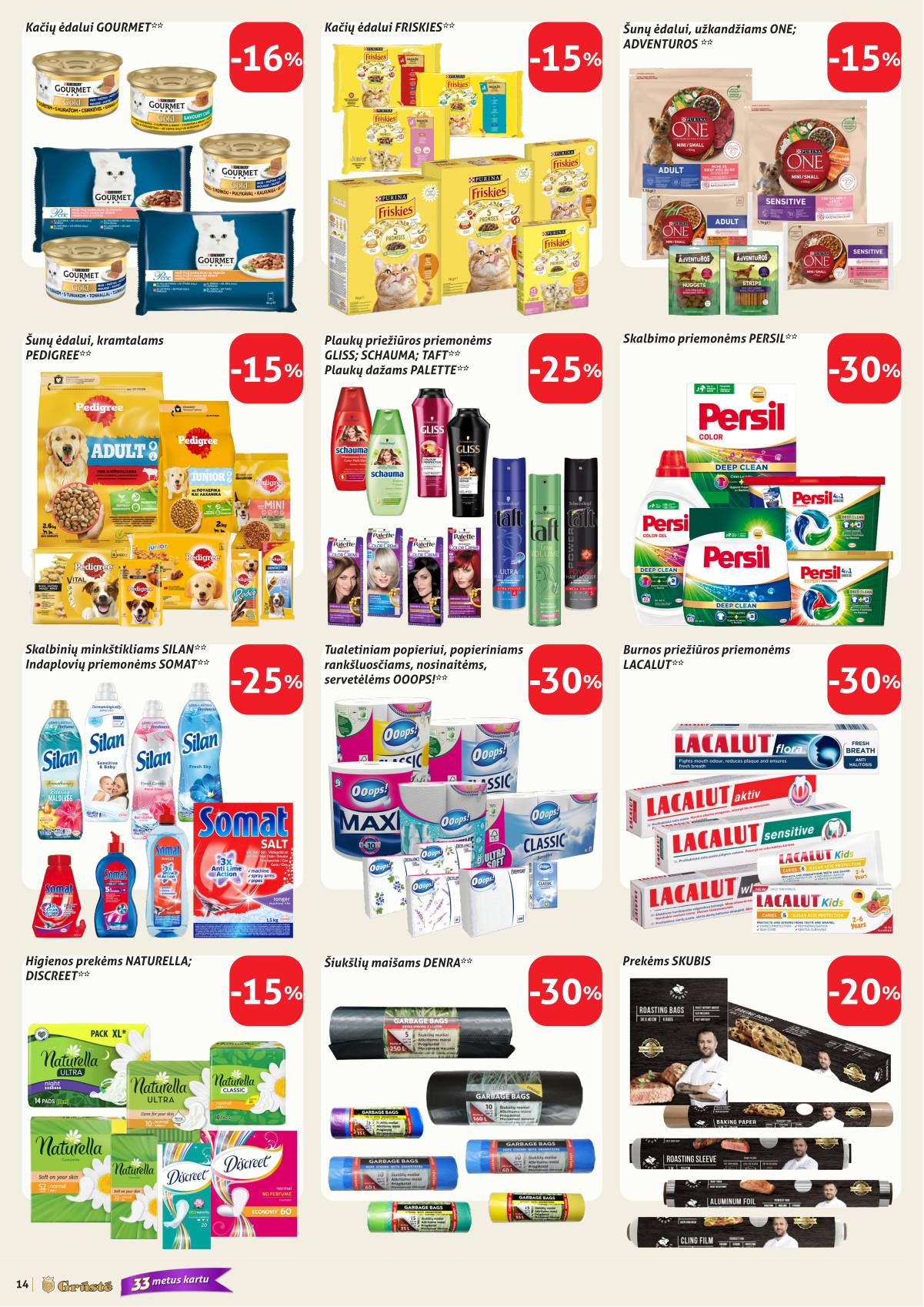 Grūstė - Grūstė akcijų leidinys Nr. 9 | 2026.03.21 - 2026.03.31 14 puslapis