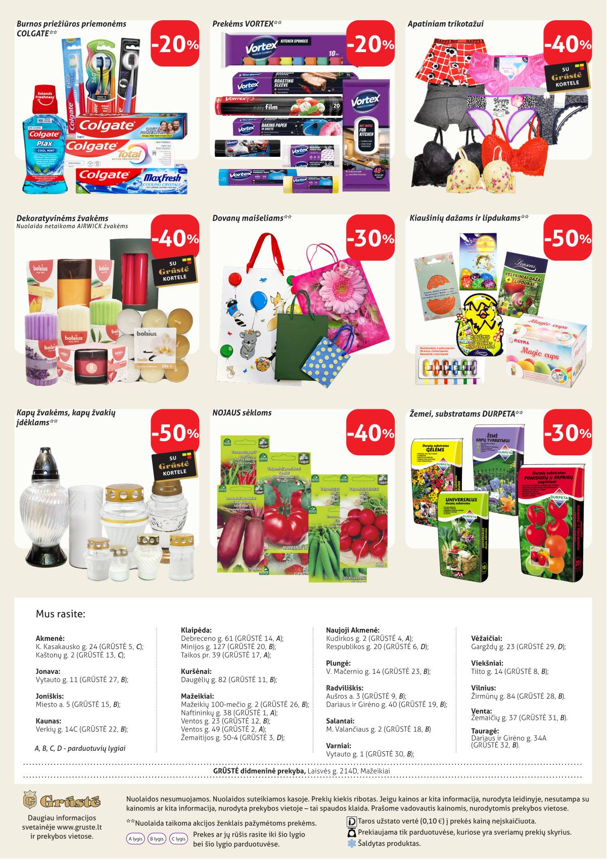 Grūstė - Grūstė akcijų leidinys Nr. 9 | 2026.03.21 - 2026.03.31 15 puslapis