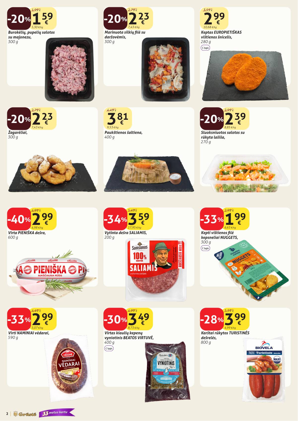 Grūstė - Grūstė akcijų leidinys Nr. 9 | 2026.03.21 - 2026.03.31 2 puslapis