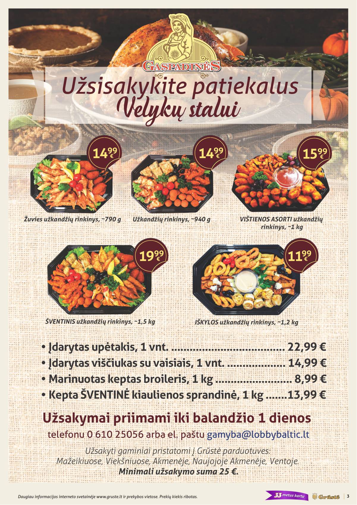 Grūstė - Grūstė akcijų leidinys Nr. 9 | 2026.03.21 - 2026.03.31 3 puslapis