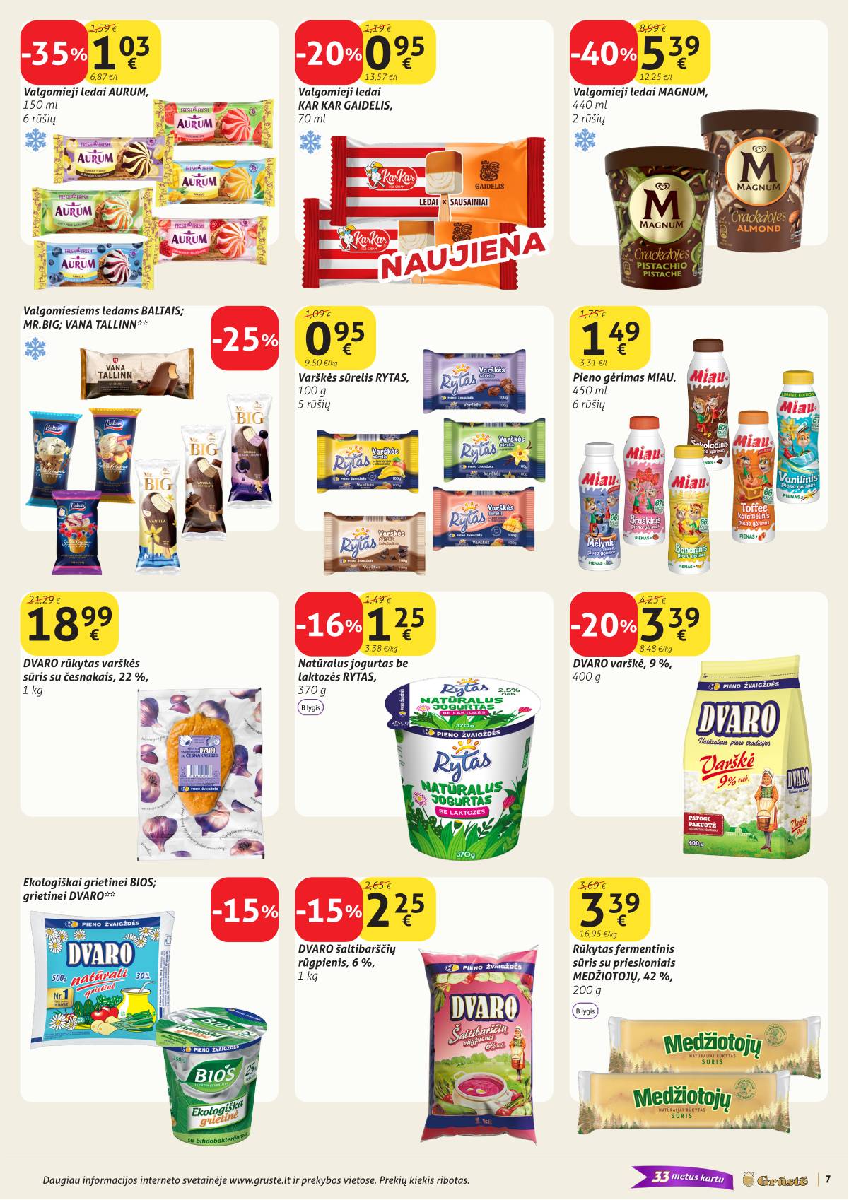 Grūstė - Grūstė akcijų leidinys Nr. 9 | 2026.03.21 - 2026.03.31 7 puslapis