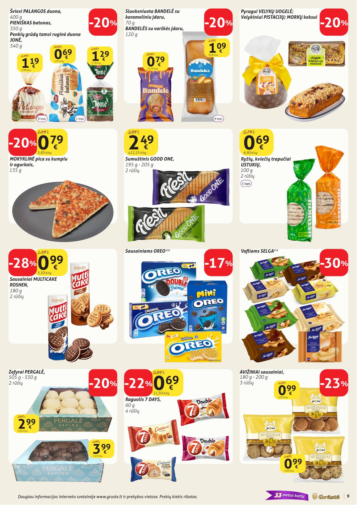 Grūstė - Grūstė akcijų leidinys Nr. 9 | 2026.03.21 - 2026.03.31 9 puslapis