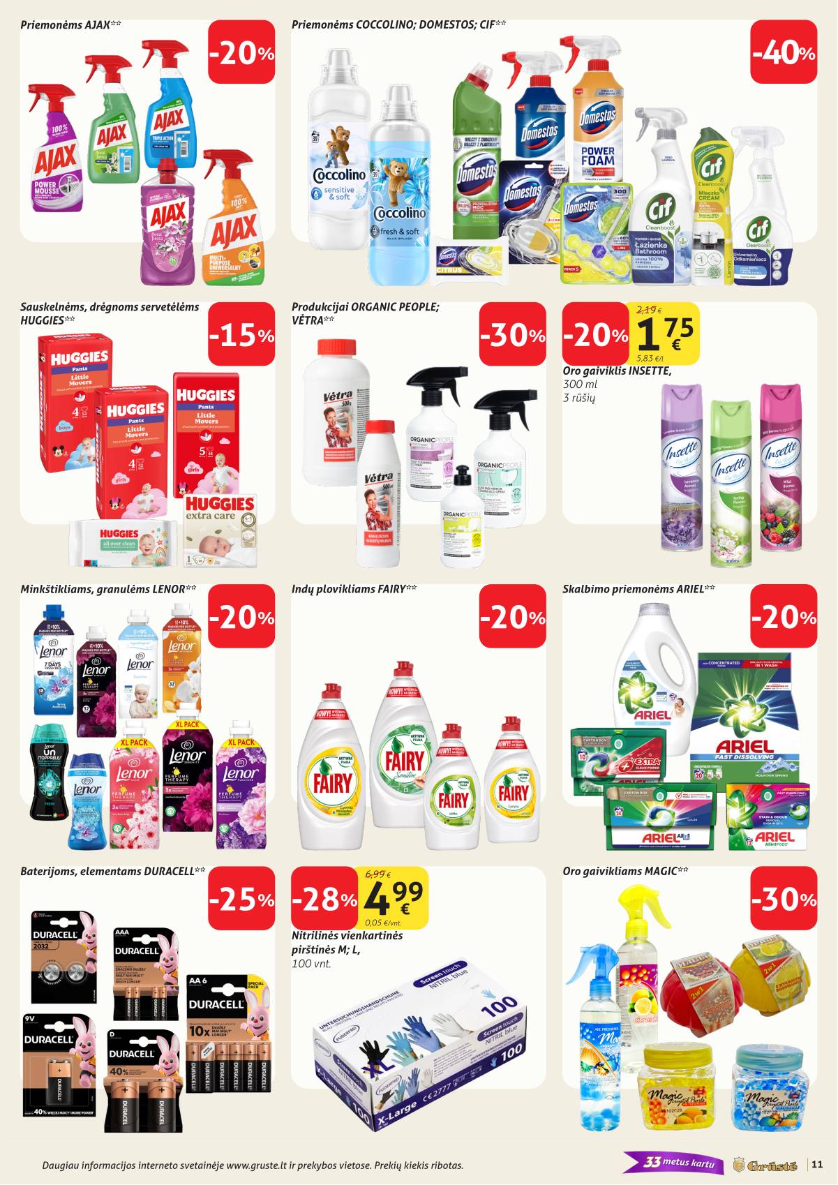 Grūstė - Grūstė akcijų leidinys Nr. 11 | 2026-04-11 - 2026-04-20 11 puslapis