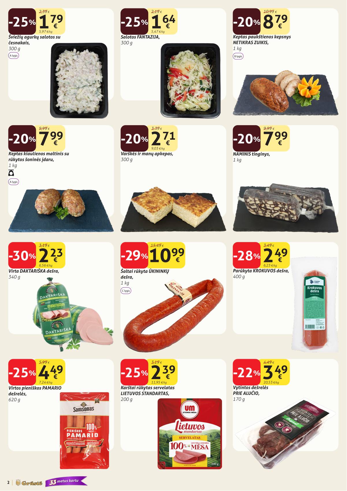 Grūstė - Grūstė akcijų leidinys Nr. 11 | 2026-04-11 - 2026-04-20 2 puslapis