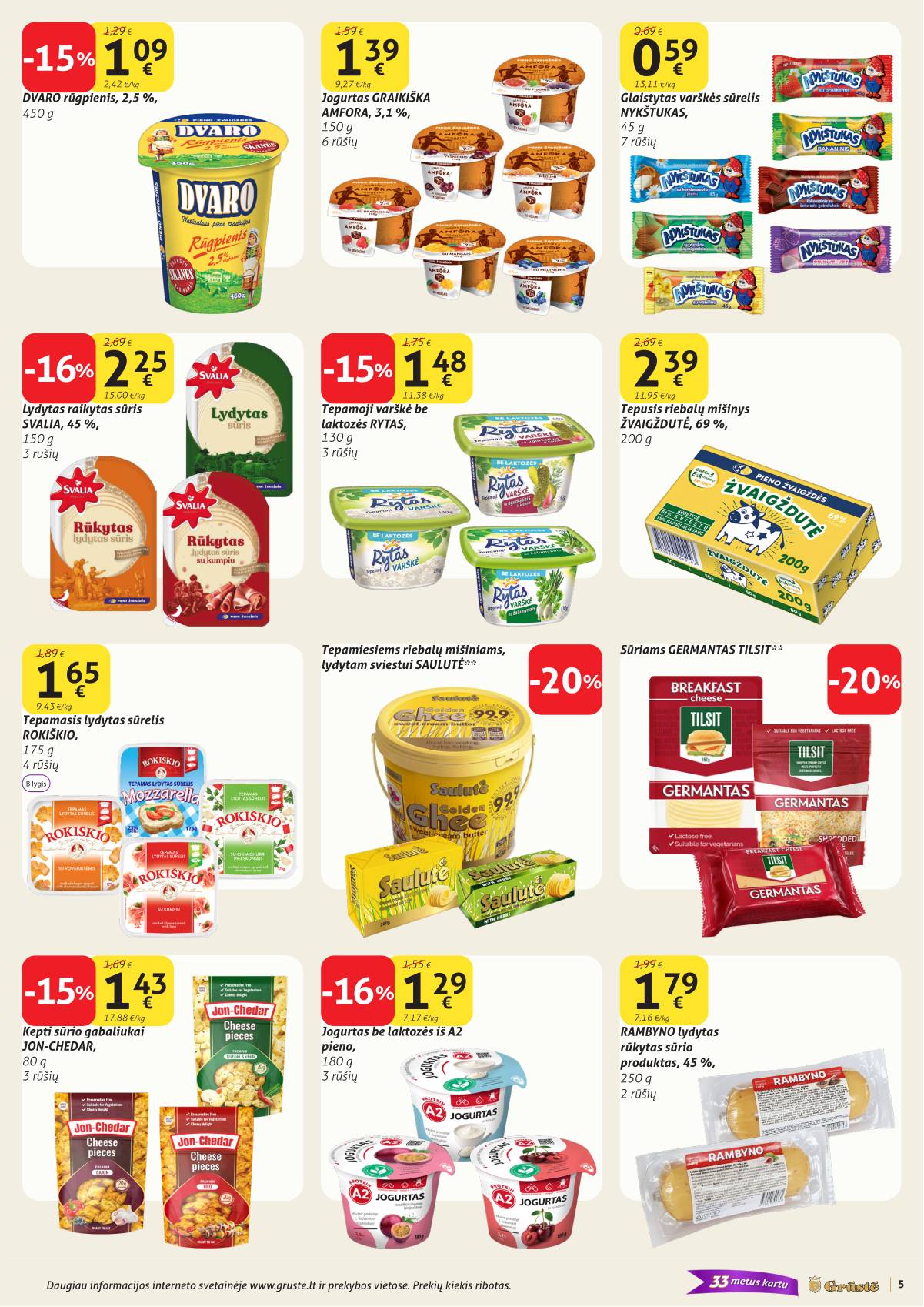 Grūstė - Grūstė akcijų leidinys Nr. 11 | 2026-04-11 - 2026-04-20 5 puslapis