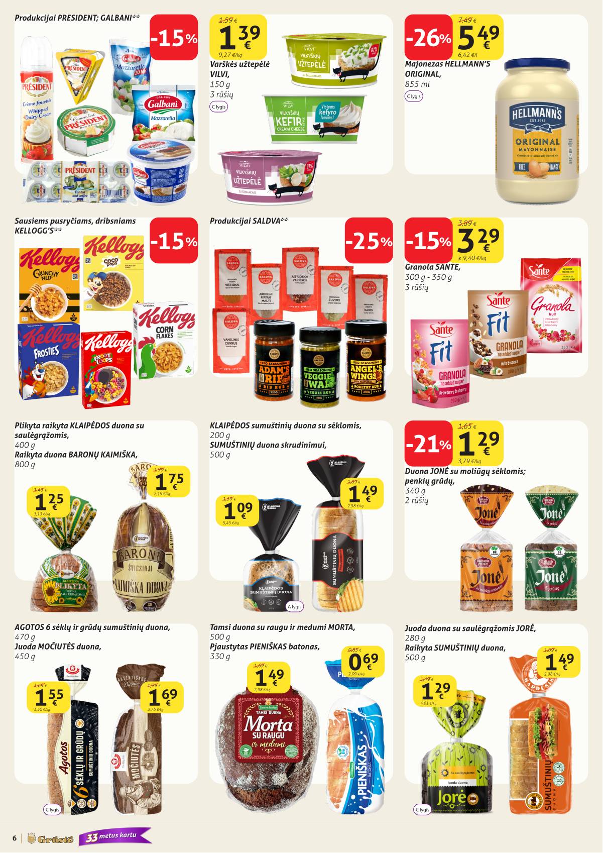 Grūstė - Grūstė akcijų leidinys Nr. 11 | 2026-04-11 - 2026-04-20 6 puslapis