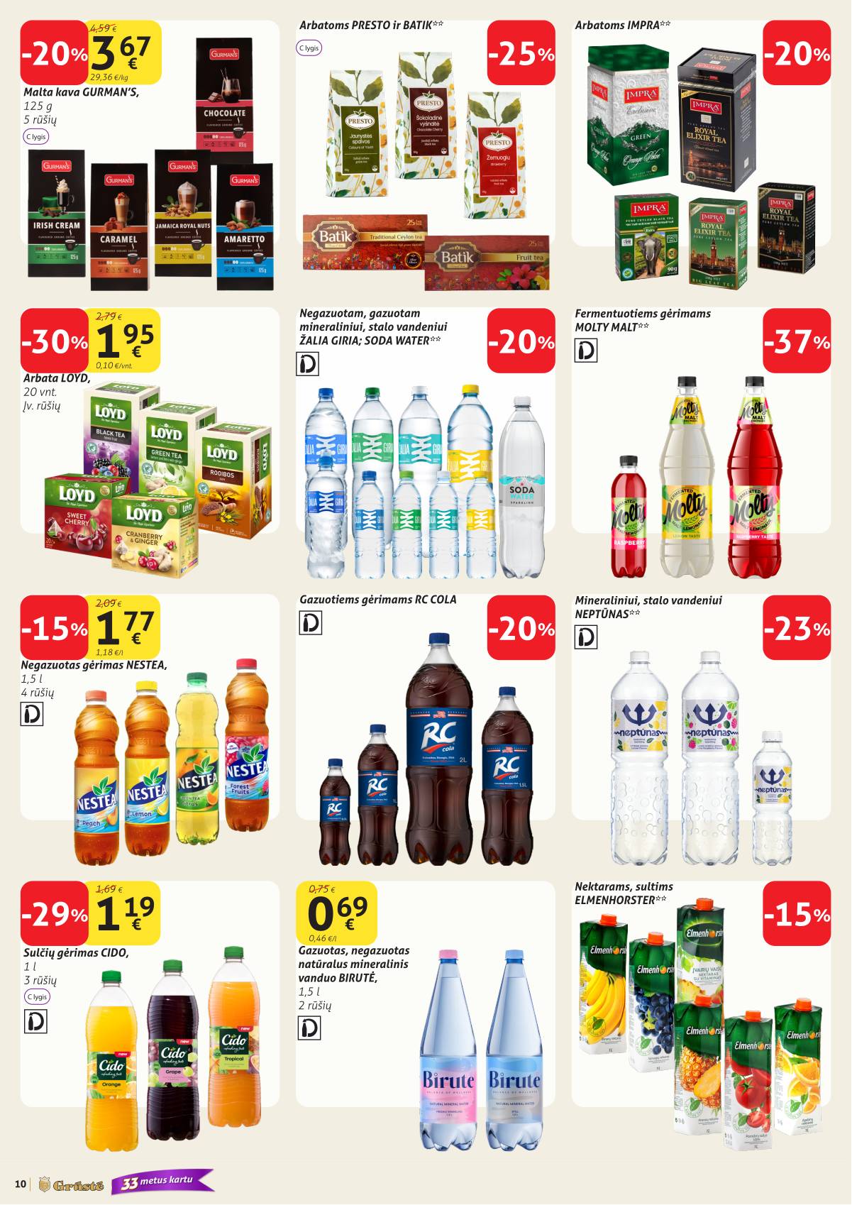 Grūstė - Grūstė akcijų leidinys Nr. 12 | 2026-04-21 - 2026-04-30 10 puslapis