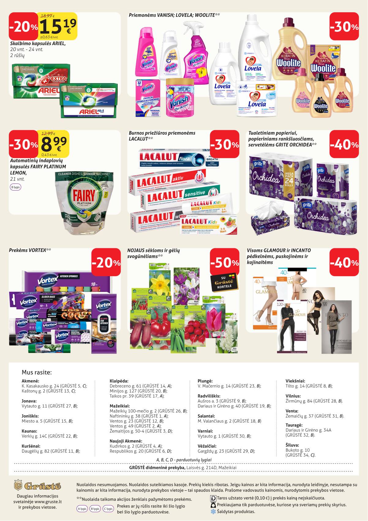 Grūstė - Grūstė akcijų leidinys Nr. 12 | 2026-04-21 - 2026-04-30 12 puslapis