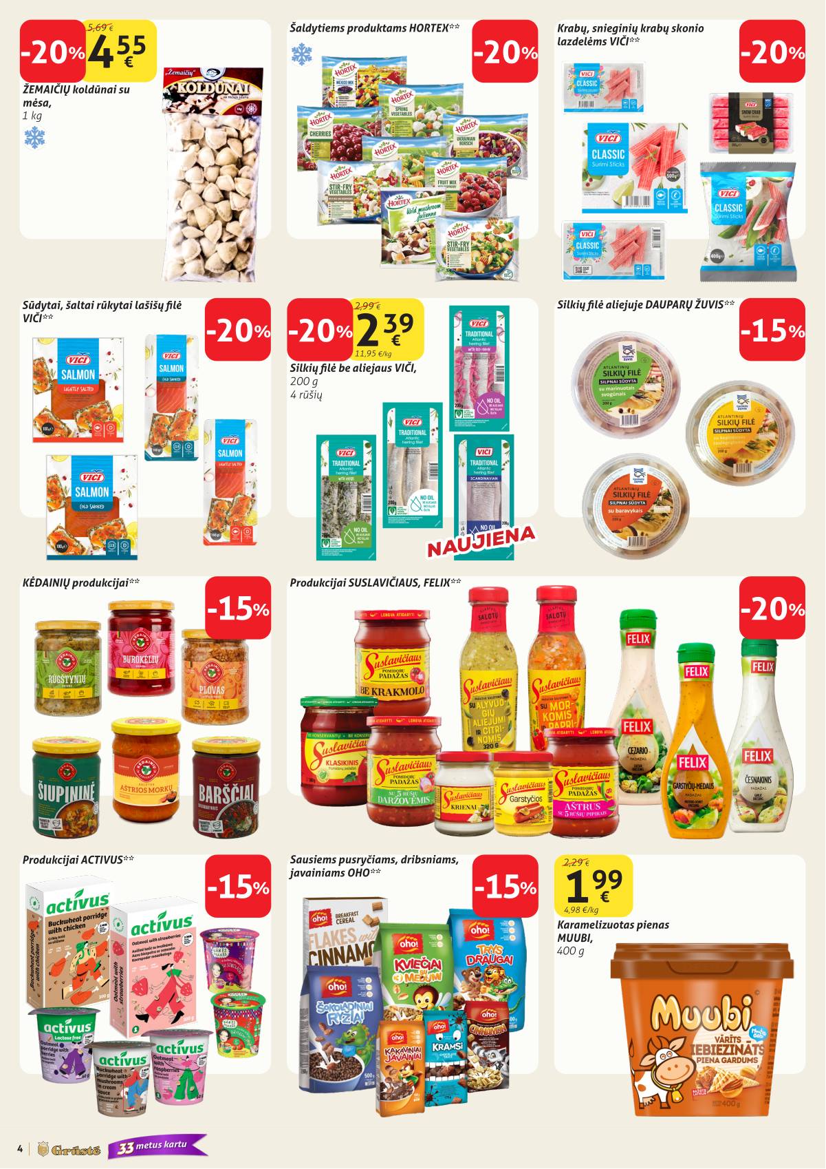 Grūstė - Grūstė akcijų leidinys Nr. 12 | 2026-04-21 - 2026-04-30 4 puslapis