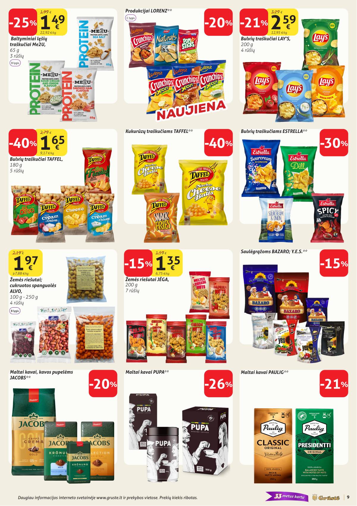 Grūstė - Grūstė akcijų leidinys Nr. 12 | 2026-04-21 - 2026-04-30 9 puslapis