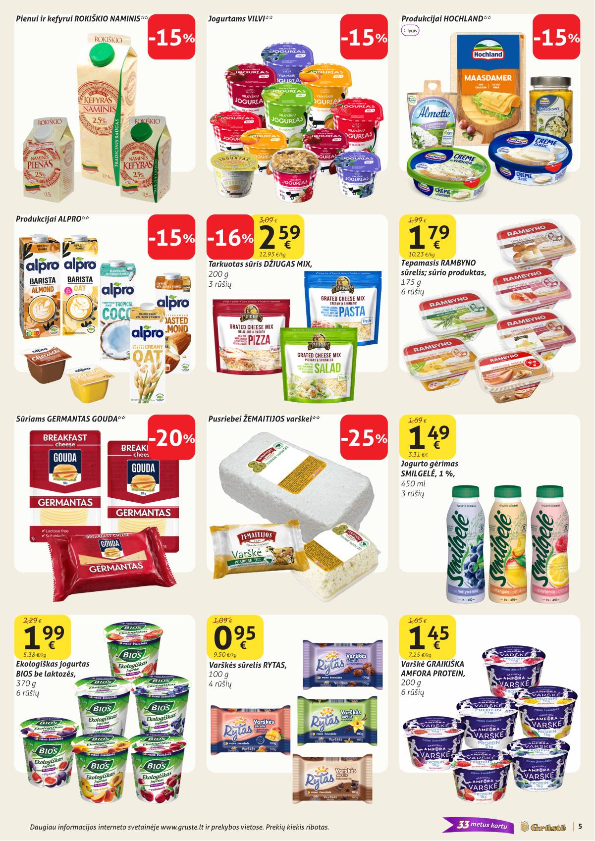Grūstė - Grūste akcijų Leidinys Nr. 13 | 2026-05-01 - 2026-05-10 5 puslapis