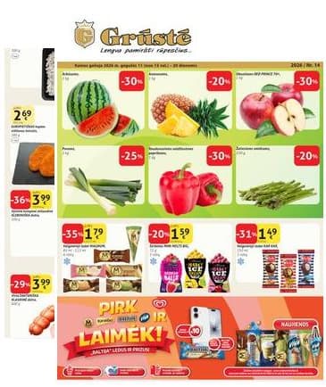 Grūstė - Grūstė akcijų leidinys Nr. 14 2026.05.11 - 05.20 2026-05-11 – 2026-05-20