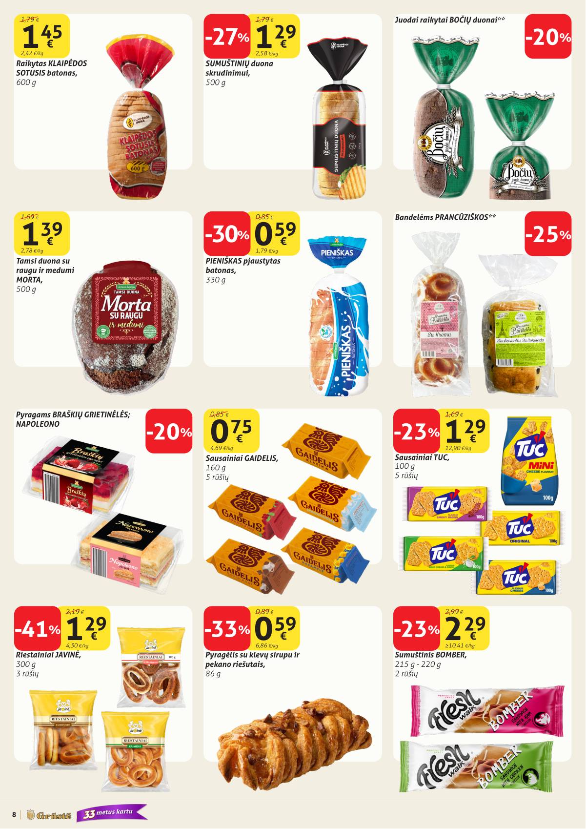 Grūstė - Grūstė akcijų leidinys Nr. 20 | 2026-07-11 - 2026-07-20 8 puslapis