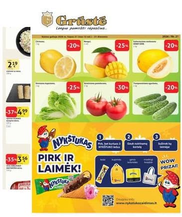 Grūstė - Grūste akcijų Leidinys Nr. 21 2026.07.21-07.31 2026-07-21 – 2026-07-31