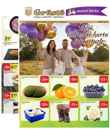 Grūstė - Grūstė akcijų Leidinys Nr. 22 2026.08.01 - 08.10 2026-08-01 – 2026-08-10