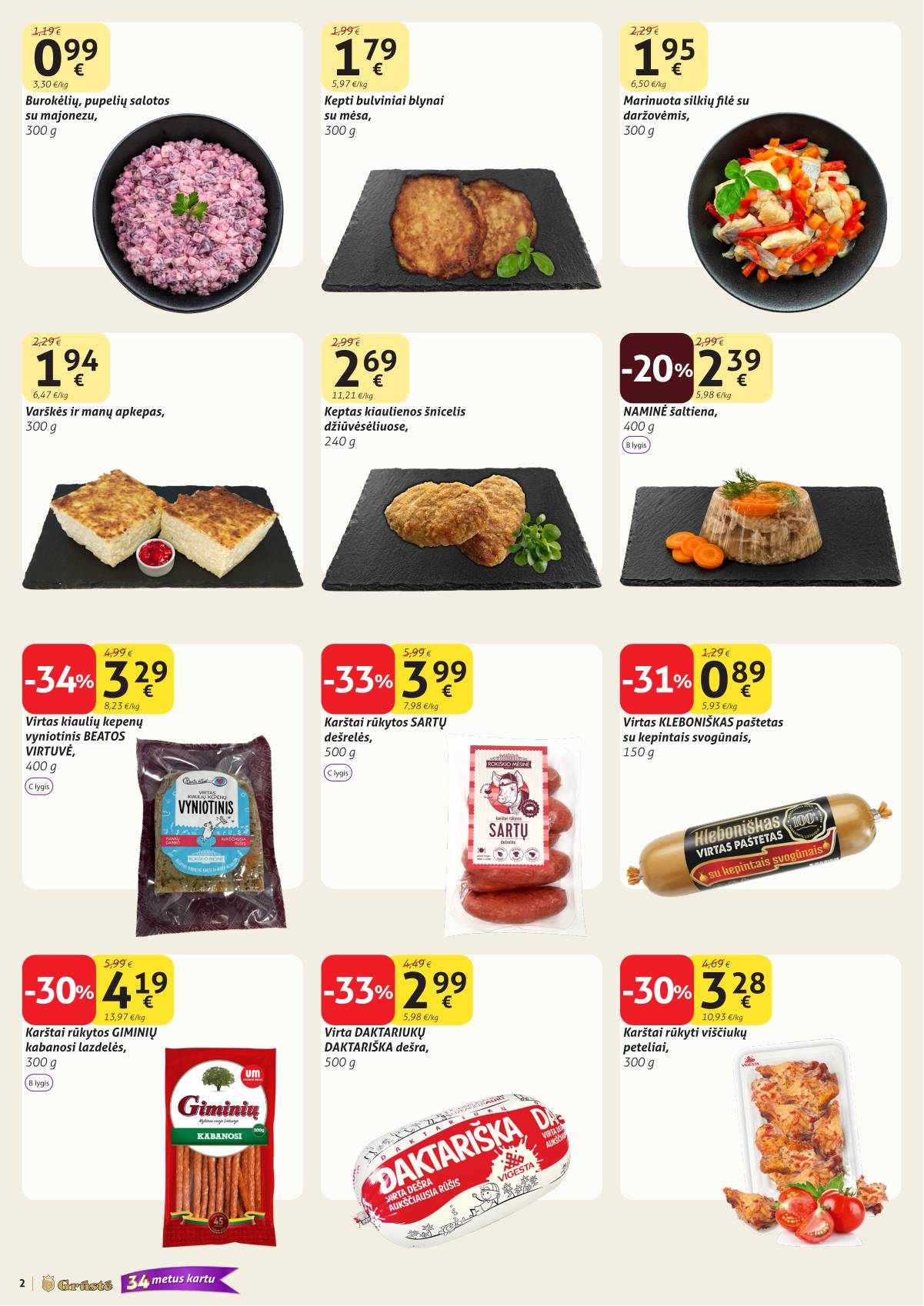 Grūstė - Grūste akcijų Leidinys Nr. 25 | 2026-09-01 - 2026-09-10 2 puslapis