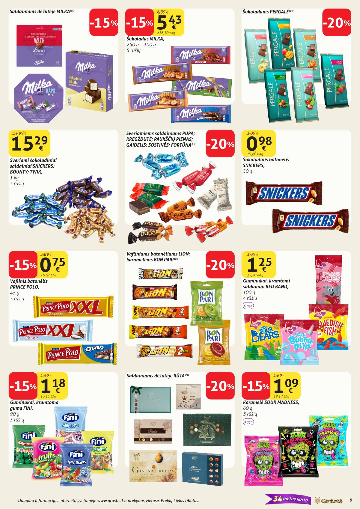 Grūstė - Grūste akcijų Leidinys Nr. 25 | 2026-09-01 - 2026-09-10 9 puslapis