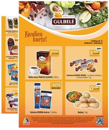 Gulbelė - Gulbelės akcijų leidinys 2025-09-11 – 2025-09-24