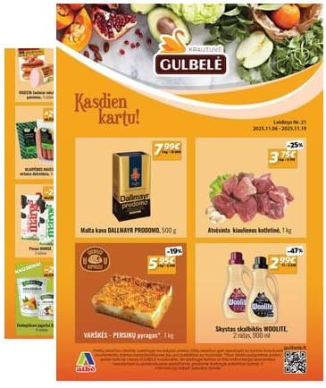 Gulbelė - Gulbelės akcijų leidinys | 2025-11-06 - 2025-11-19 2025-11-06 – 2025-11-19