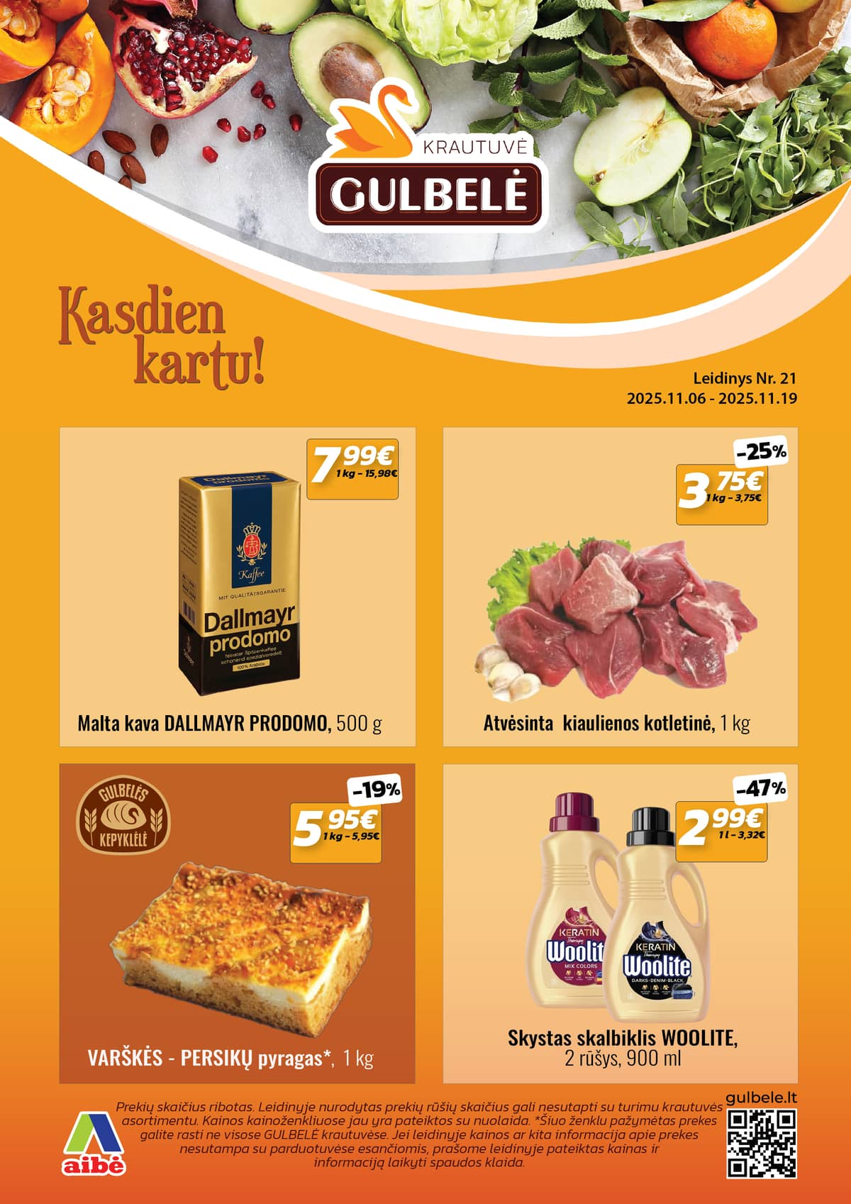 Gulbelė - Gulbelės akcijų leidinys | 2025-11-06 - 2025-11-19 1 puslapis