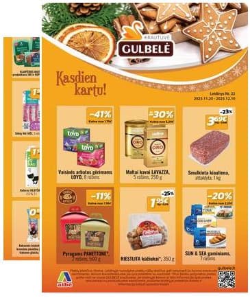 Gulbelė - Gulbelės akcijų leidinys 2025-11-20 – 2025-12-10
