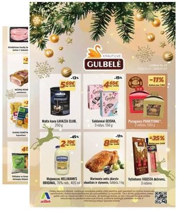 Gulbelė - Gulbelės akcijų leidinys 2025-12-11 – 2026-01-07