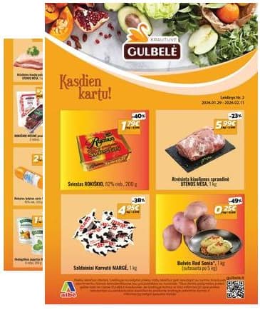 Gulbelė - Gulbelės akcijų leidinys 2026-01-29 – 2026-02-11