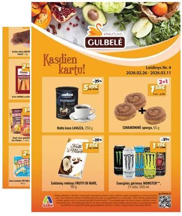 Gulbelė - Gulbelės akcijų leidinys 2026-02-26 – 2026-03-11