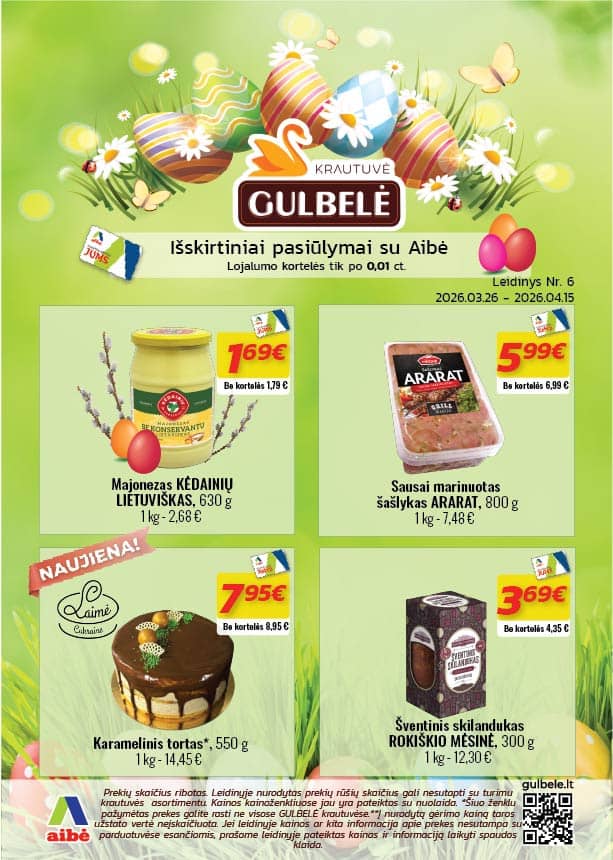 Gulbelė - Gulbelės akcijų leidinys 1 puslapis