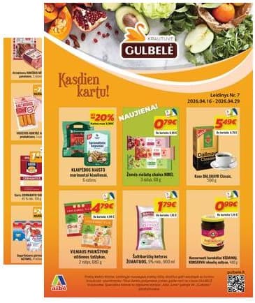 Gulbelė - Gulbelės akcijų leidinys 2026-04-16 – 2026-04-29