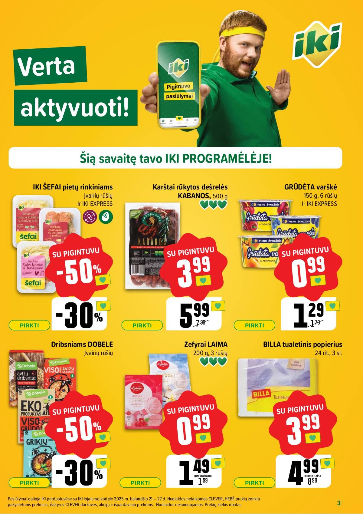 Iki - IKI Savaitėlė akcijų leidinys „Mažiname kainas“ 3 puslapis