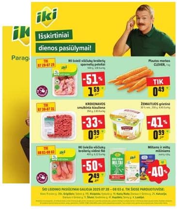 Iki - Specialūs pasiūlymai IKI parduotuvės klientams 2025-07-28 – 2025-08-03