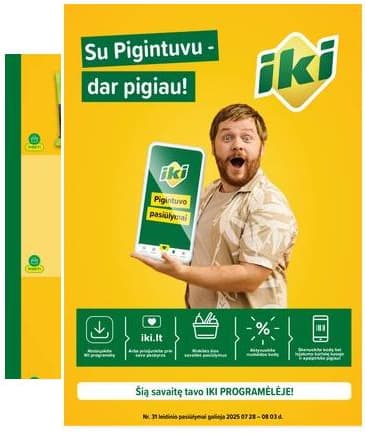 Iki - "IKI" akcijų leidinukas "Taupymo žaidynės" 2025-07-28 – 2025-08-03