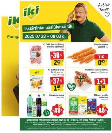 Iki - Specialūs pasiūlymai IKI parduotuvės klientams 2025-07-28 – 2025-08-03