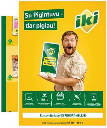 Iki - "IKI" akcijų leidinukas "Taupymo žaidynės" 2025-08-04 – 2025-08-10