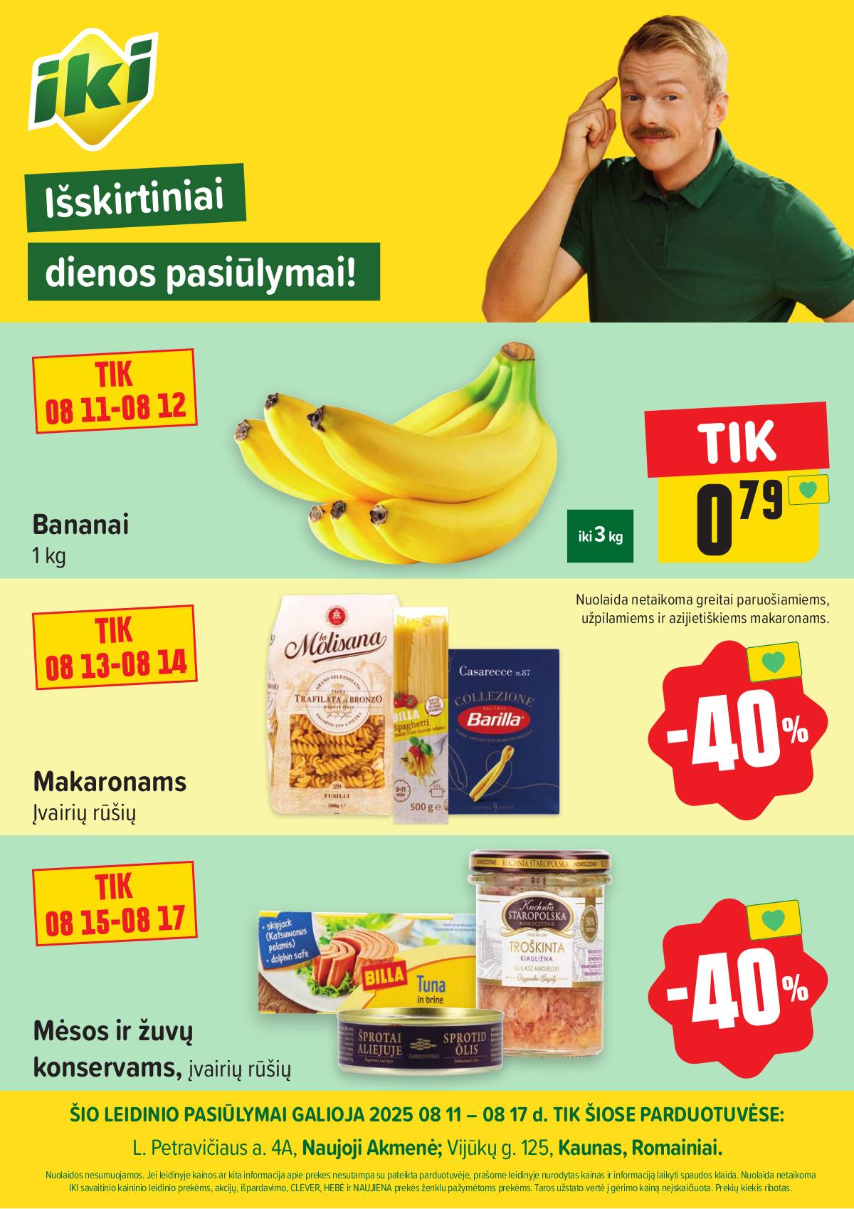 Iki - Specialūs pasiūlymai IKI Vijūkai ir IKI N. Akmenė parduotuvės klientams 1 puslapis