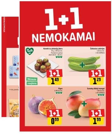 Iki - "IKI" 1+1 nuolaidų leidinys "Daugiau yra pigiau" 2025-08-11 – 2025-08-17