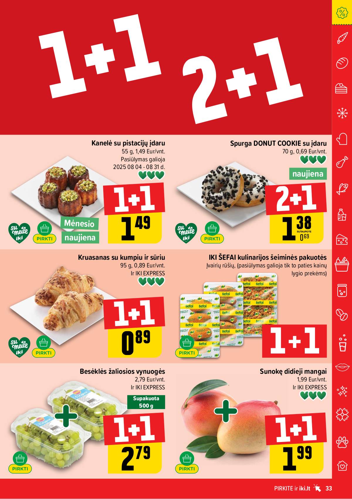 Iki - IKI savaitinis akcijų leidinys „Liuks koks derliuks" 33 puslapis