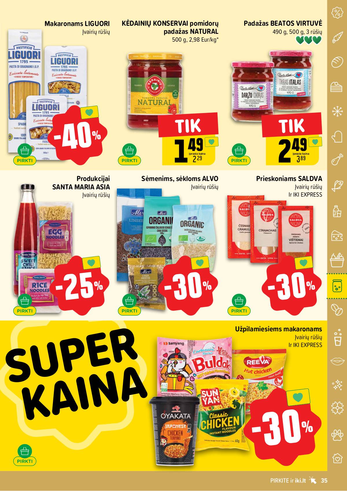 Iki - IKI savaitinis akcijų leidinys „Liuks koks derliuks" 35 puslapis