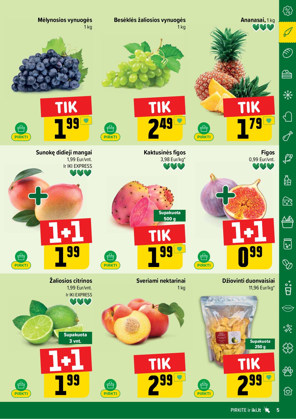 Iki - IKI savaitinis akcijų leidinys „Liuks koks derliuks" 5 puslapis