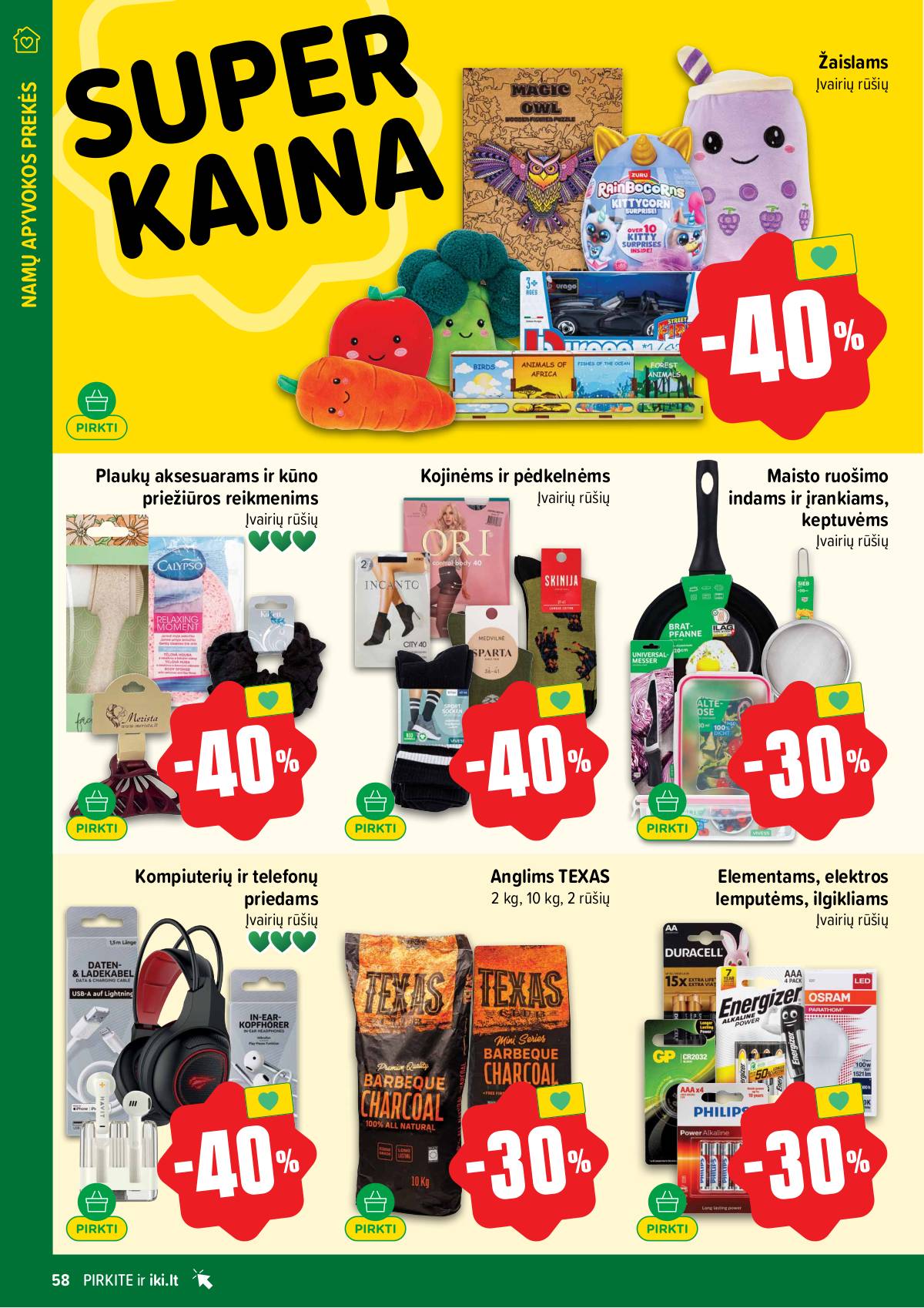 Iki - IKI savaitinis akcijų leidinys „Liuks koks derliuks" 58 puslapis