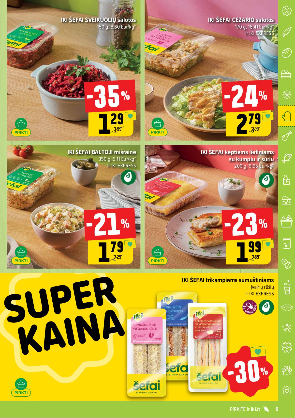 Iki - IKI savaitinis akcijų leidinys „Liuks koks derliuks" 9 puslapis