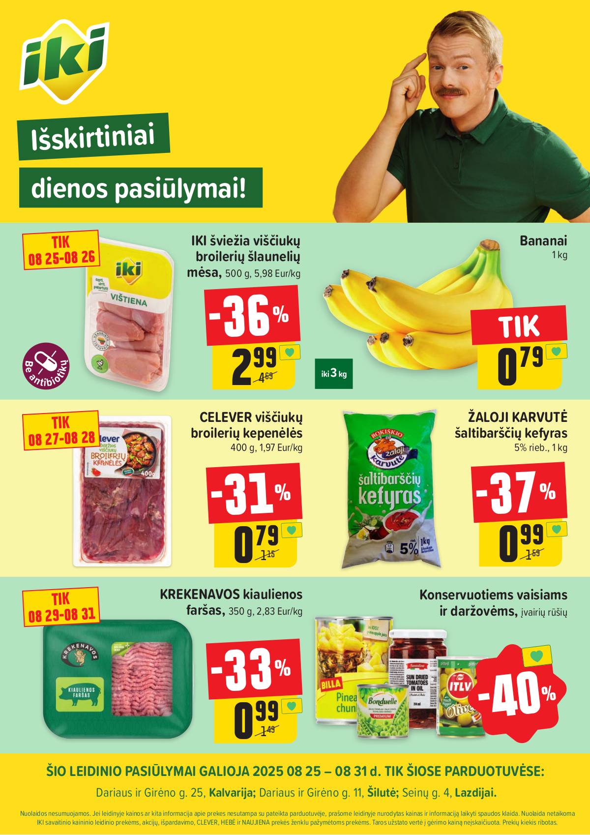 Iki - Specialūs pasiūlymai IKI Šilutė, IKI Kalvarija ir IKI Lazdijai parduotuvės klientams 1 puslapis