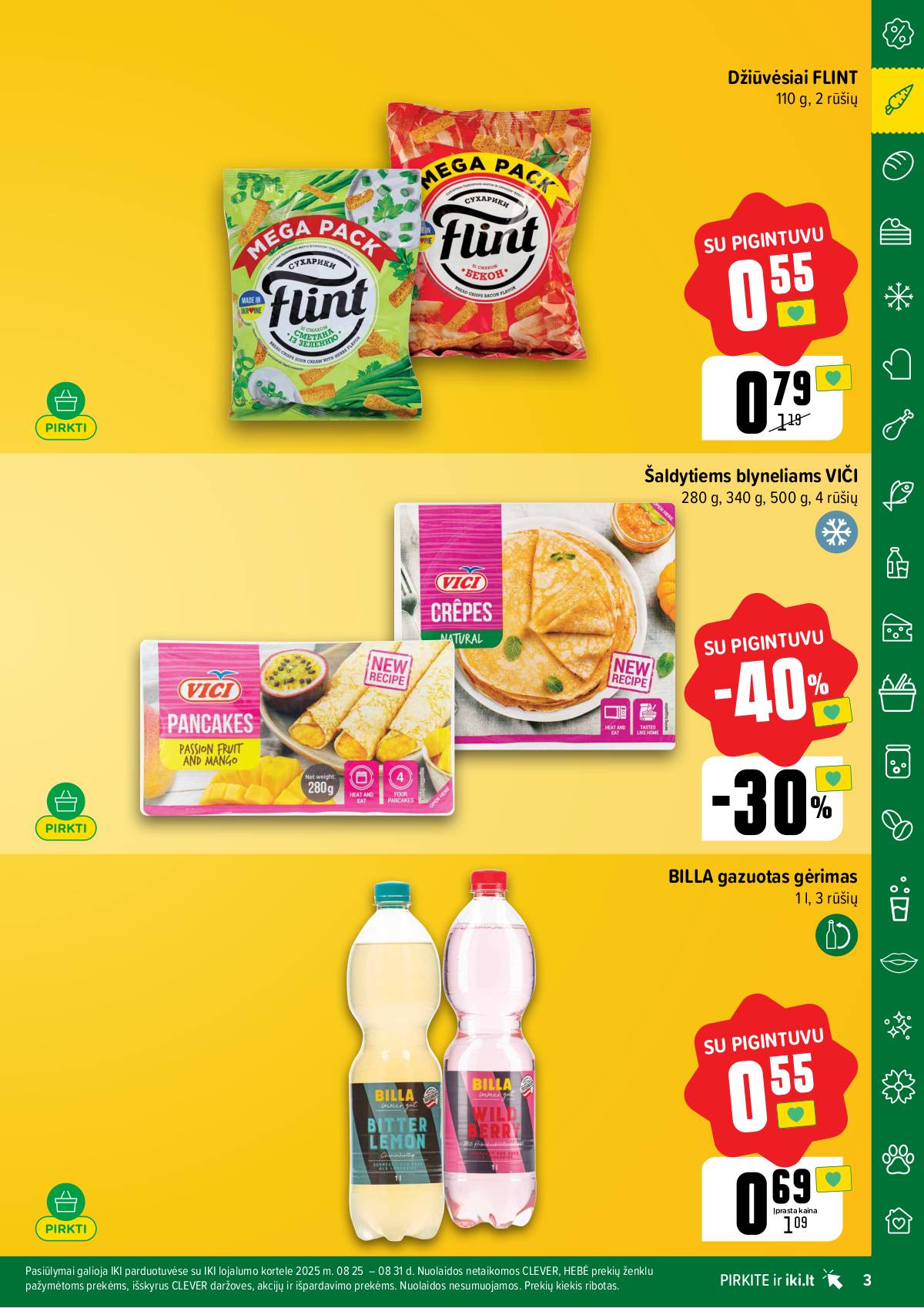Iki - "IKI" akcijų leidinukas "Taupymo žaidynės" 3 puslapis
