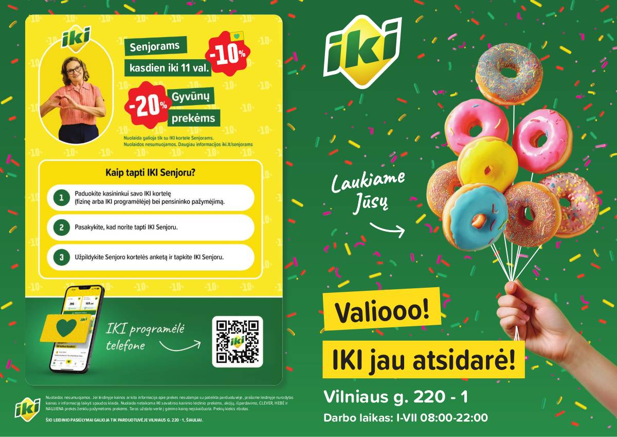 Iki - Specialūs pasiūlymai IKI Turgus parduotuvės klientams 1 puslapis