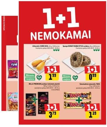 Iki - "IKI" 1+1 nuolaidų leidinys "Daugiau yra pigiau" 2025-09-01 – 2025-09-07
