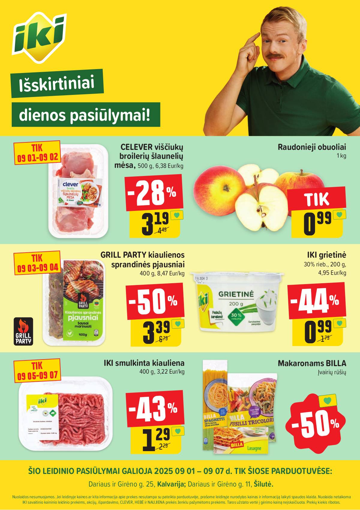 Iki - Specialūs pasiūlymai IKI Šilutė ir IKI Kalvarija parduotuvės klientams 1 puslapis