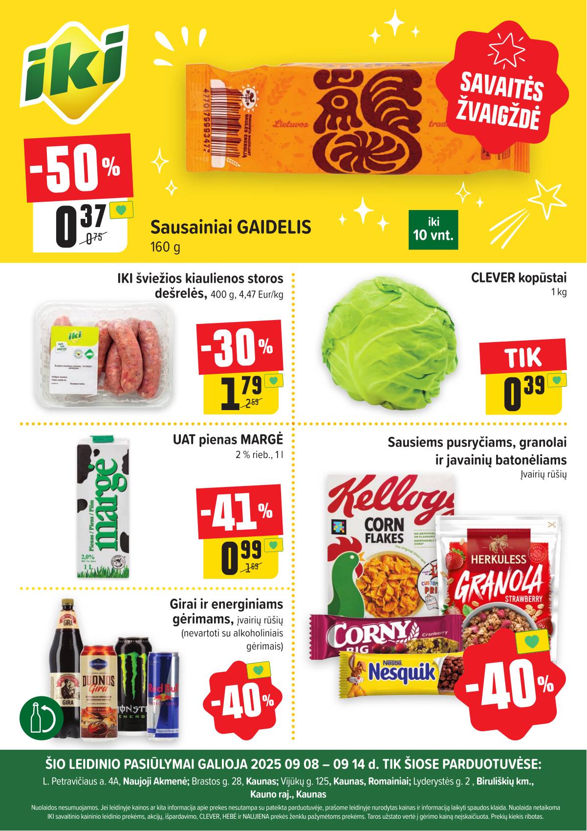 Iki - Specialūs pasiūlymai IKI Brasta, IKI Vijūkai, IKI Urban Hub ir IKI N. Akmenė parduotuvės klientams 1 puslapis
